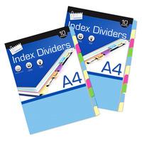 Just Stationery 10 A4 Paper Inde...