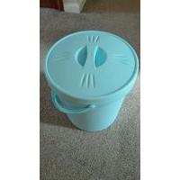 Junior Joy Nappy Bucket With Lid - 16 Litre Baby Blue