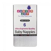 junior joy superior pre fold nappy pack of 6 regular