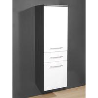 juliana tall bathroom cabinet in carbon ash gloss white