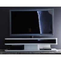 Junior LCD TV Stand In White And Black Matt