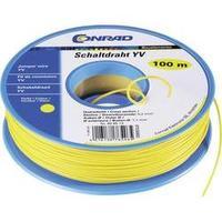 Jumper wire Yv 1 x 0.20 mm² Yellow Conrad Components 93030c248 50 m