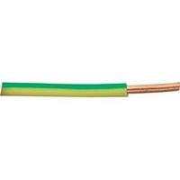Jumper wire H07V-U 1 x 4 mm² Green-yellow XBK Kabel 23411G Sold per metre