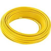 Jumper wire 1 x 0.2 mm² Yellow BELI-BECO D 105/10 10 m