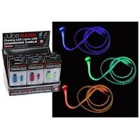Juice Bank Chasing LED Lights Usb Charging Cable For Iphone & Ipad - 100cm