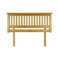 julian bowen barcelona pine 4 6 double natural wooden headboard