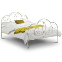 Julian Bowen Arabella Stone White Bed Double