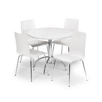 julian bowen mandy white 5 piece dining set