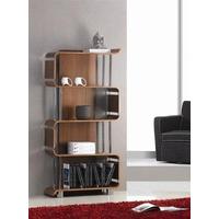 Jual Curve Walnut Bookshelf BS201