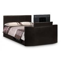 Julian Bowen Faux Leather Optika TV Bed Double