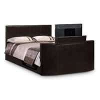 julian bowen faux leather optika tv bed double