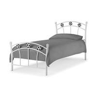 julian bowen soccer 3ft single metal bedstead