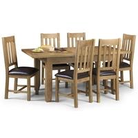 Julian Bowen Astoria Dining Set - Extending with 6 Chairs