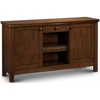julian bowen canterbury mahogany sideboard 2 doors 1 drawer