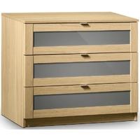 Julian Bowen Strada Light Oak Chest of Drawer - 3 Drawers