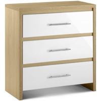 julian bowen stockholm white chest of drawer 3 drawers