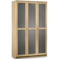 julian bowen strada light oak wardrobe 3 doors