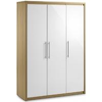 Julian Bowen Stockholm White Wardrobe - All Hanging 3 Doors