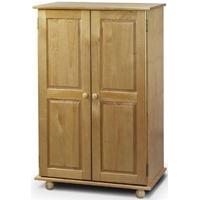 Julian Bowen Pickwick Pine Wardrobe - Short All Hanging 2 Doors