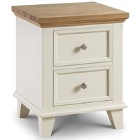 julian bowen portland bedside cabinet 2 drawer