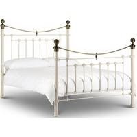 julian bowen victoria white metal bed