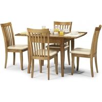 Julian Bowen Newbury Maple Dining Set - Extending with 4 Chairs