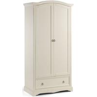 julian bowen la rochelle white combination wardrobe 2 door 1 drawer