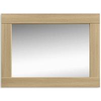 julian bowen strada light oak wall mirror