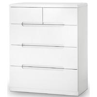 julian bowen manhattan white high gloss chest of drawer 32 drawer