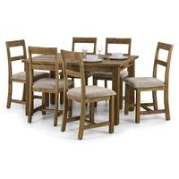 Julian Bowen Aspen Dining Set - with 6 Chair