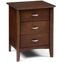 julian bowen minuet wenge bedside cabinet 3 drawers