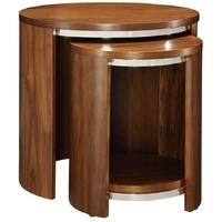 Jual Curve Walnut Nest of Table - Wood JF306