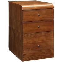 jual curve walnut high desk pedestal 3 drawers pc605