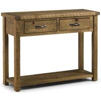 julian bowen aspen console table with 2 drawer