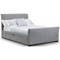 Julian Bowen Capri 4ft 6in Double Fabric Bed - 2 Drawer