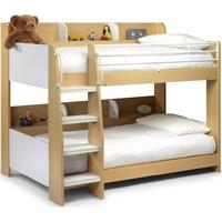 Julian Bowen Domino Maple and White Bunk Bed