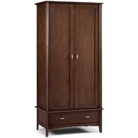 Julian Bowen Minuet Wenge Wardrobe - 2 Door 1 Drawer