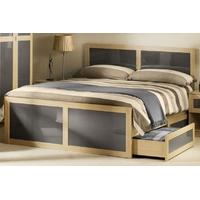 Julian Bowen Strada Light Oak Bed