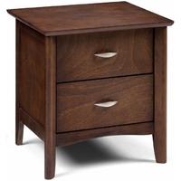 julian bowen minuet wenge bedside cabinet 2 drawers