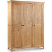 Julian Bowen Marlborough Oak Wardrobe - 3 Doors