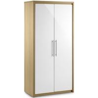 julian bowen stockholm white wardrobe all hanging 2 doors