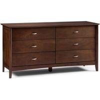 Julian Bowen Minuet Wenge Dresser - 6 Drawers