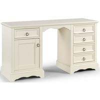 Julian Bowen La Rochelle White Twin Pedestal Dressing Table