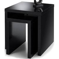 Julian Bowen Metro Black High Gloss Nest of Table