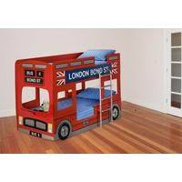 Julian Bowen London Bus 3ft Single Red Bunk Bed