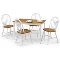 Julian Bowen Oslo Oak Dining Set with 4 Chairs