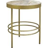 jungle gold marble round side table