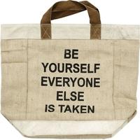 Jute Shopping Bag Be Yourself (Set of 4)