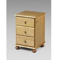 Julian Bowen Pickwick 3 Drawer Bedside Table