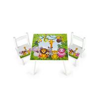 Jungle Animals Wooden Table and Chairs